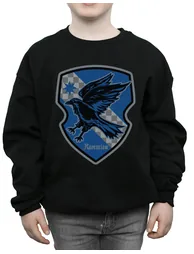 Harry Potter Boys Ravenclaw Crest Flat Sweatshirt - Black - 1