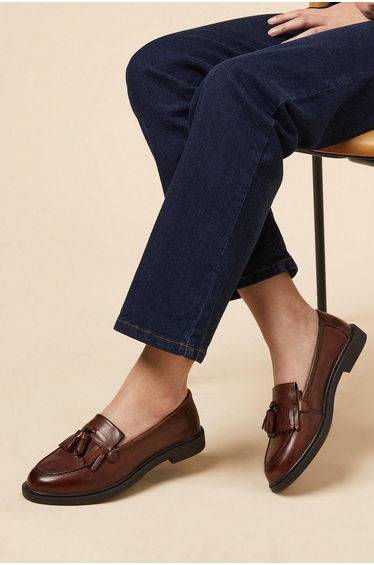 Leather Brighton Tassel Loafer