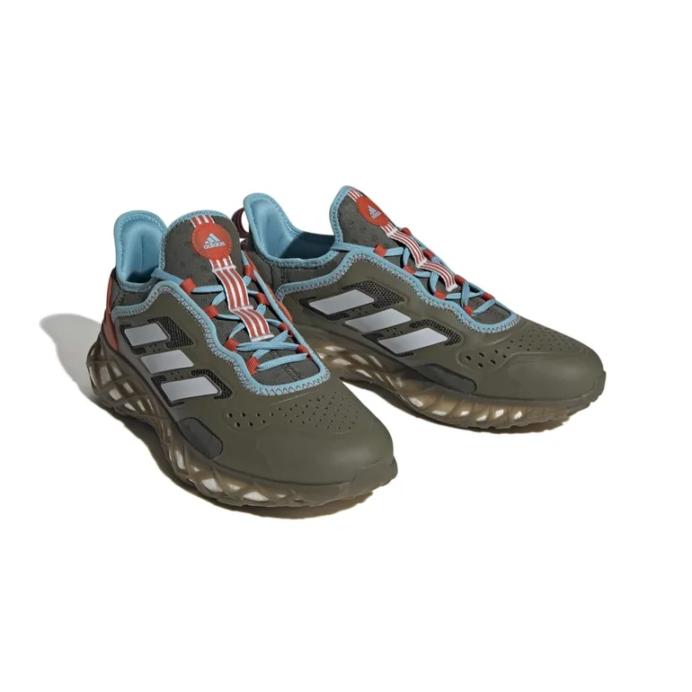 Shop Men's adidas Web BOOST Running Shoes in Green Online in Oman