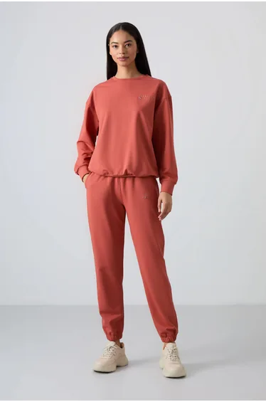 TOMMY Oversized Sweatshirt And Elastic Hem Pants Set
