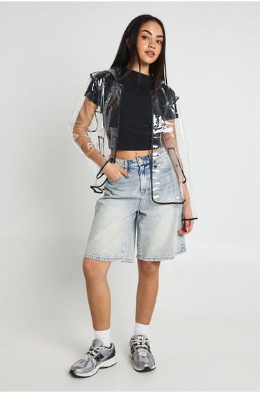 Trim Detail Transparent Festival Mac - black