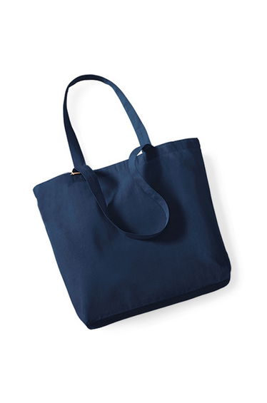 Westford Mill Organic Cotton Shopper Bag - 16 Litres - Navy Blue
