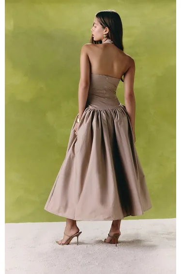 summer linen dresses nz Frances White Linen Tiered Dress main image 0