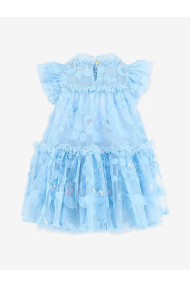 فستان انجلز فيس أزرق