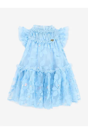 فستان انجلز فيس أزرق