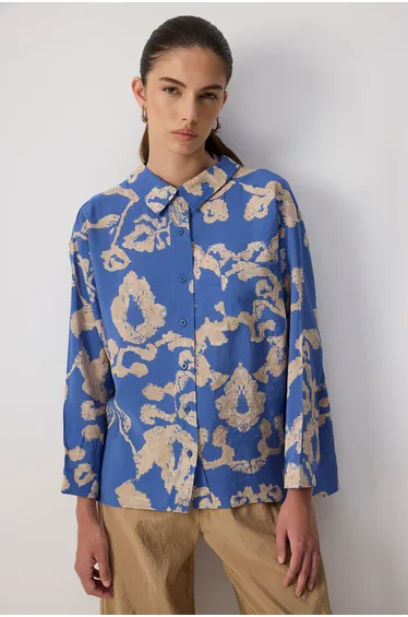 PATTERNED VISCOSE SHIRT
