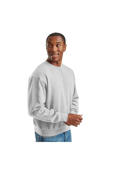 Fruit of the Loom Mens Supercotton Sweatshirt - Athletic Heather