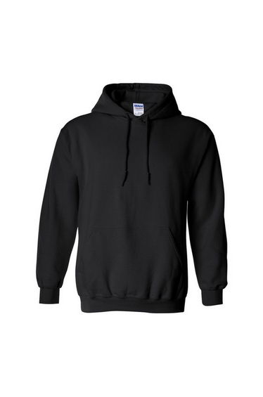 Gildan Heavy Blend Adult Unisex Hooded Sweatshirt / Hoodie - Black
