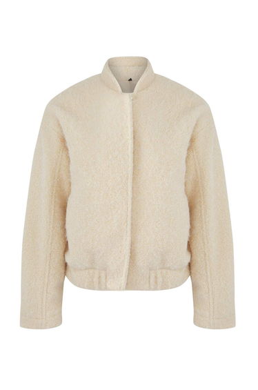 Ecru Regular Thin Jacket Coat