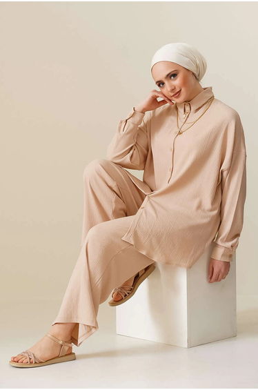 BDART Oversized Shirt & Pants Two-Piece Coord Set