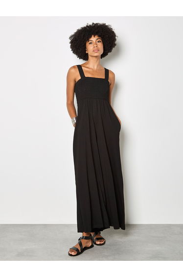 Wide-Leg Cotton Jersey Jumpsuit