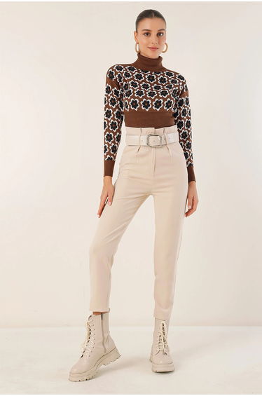 BDART Ankle Length Straight Pants with Bow