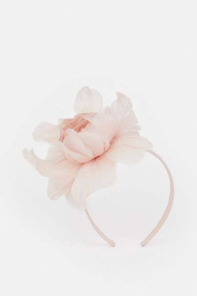 Flower Feather Headband - 1