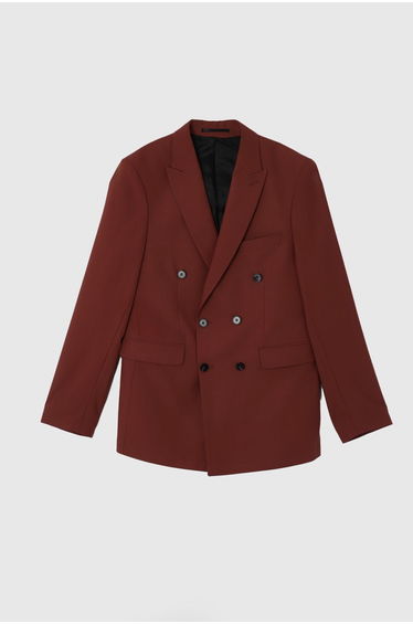 Rust Double Breasted Blazer