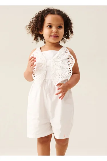 Natalia Broderie Bow Playsuit
