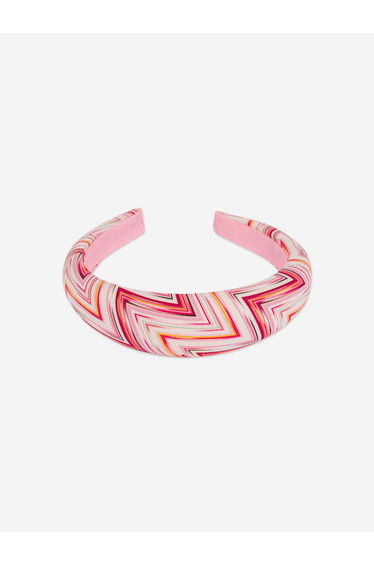 Missoni Girls Zigzag Headband in Pink