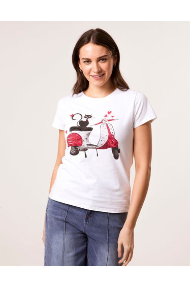 Printed Cat T-Shirt product thumbnail 2