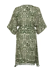 Multi Color Tasseled Kimono & Kaftan - 7
