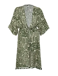 Multi Color Tasseled Kimono & Kaftan - 6