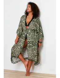Multi Color Tasseled Kimono & Kaftan - 2