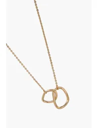 Interlocking Pendant Chain Necklace - gold - 1