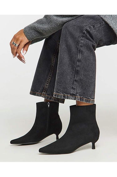 Micro Heel Ankle Boot Extra Wide