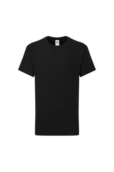 Fruit of the Loom Childrens/Kids Iconic 195 T-Shirt - Black