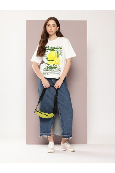 Women Oversized Crew Neck T-Shirt