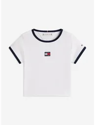 Tommy Hilfiger Girls Heritage Flag Top in White - 1