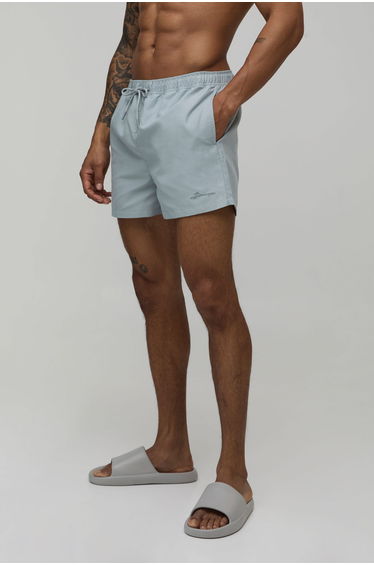 Short Length BM Autograph Swim Short - grey