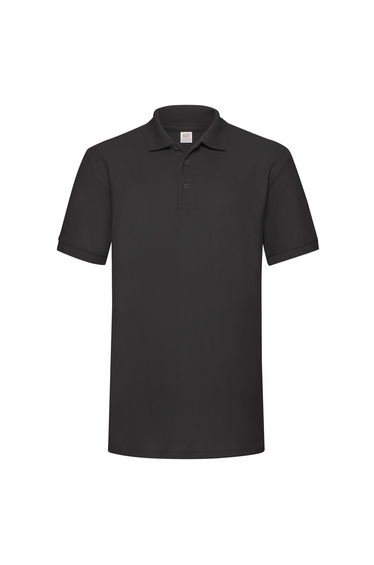 Fruit of the Loom Mens 65/35 Heavyweight Polo Shirt - Black