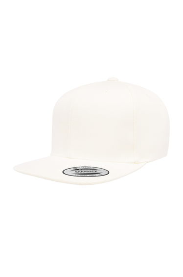 Yupoong Flexfit Unisex Plain Classic 5 Panel Snapback Cap - White