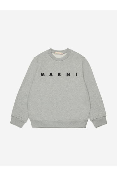 MARNI Kids Logo Sweatshirt in Grey