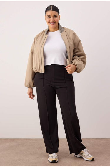 Plus Size Pants - Black - Slim
