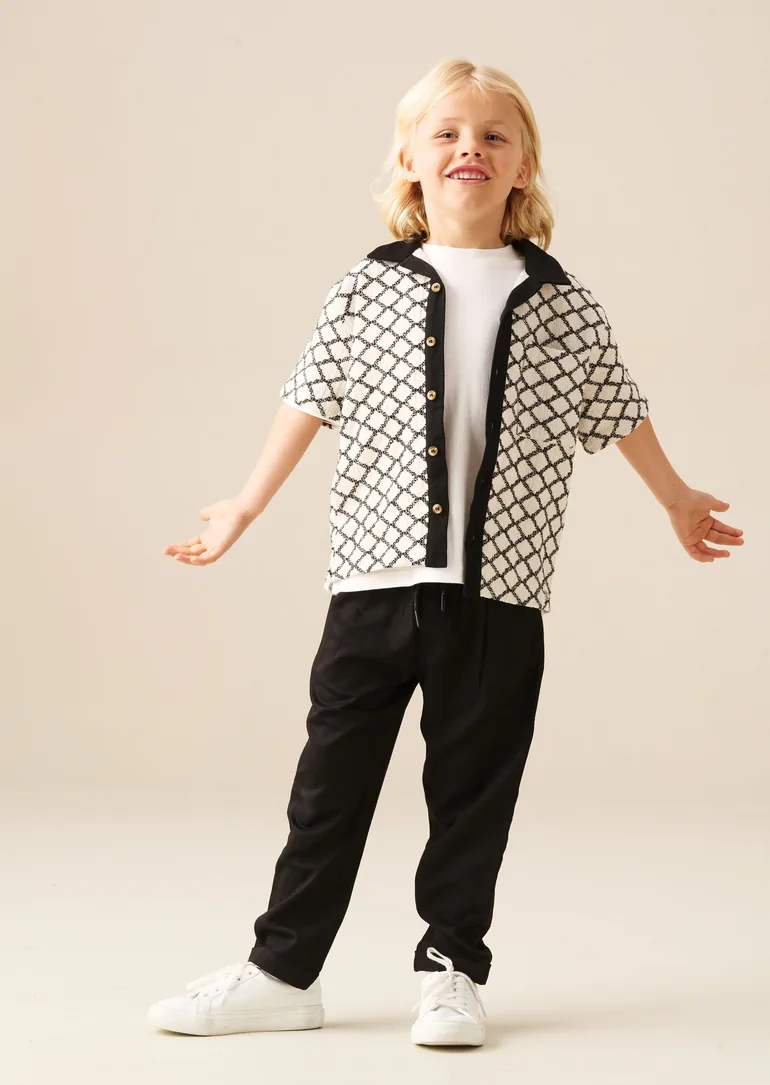 Marcus Intarsia Knit Shirt - 1