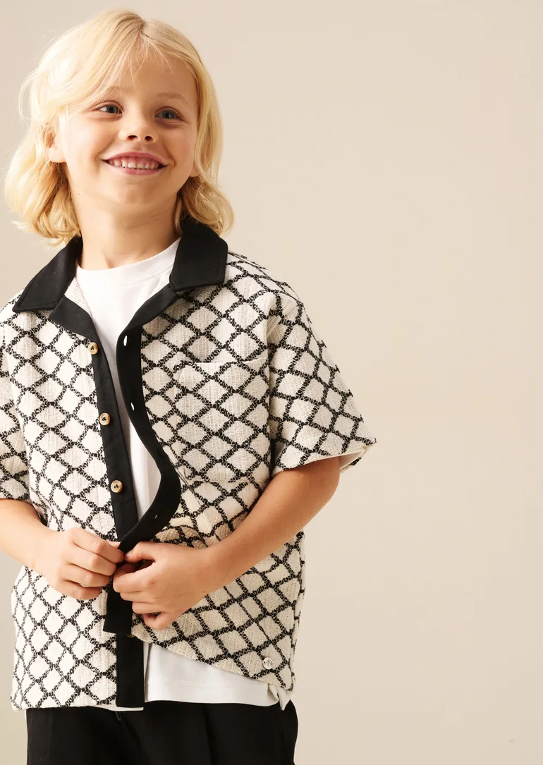 Marcus Intarsia Knit Shirt