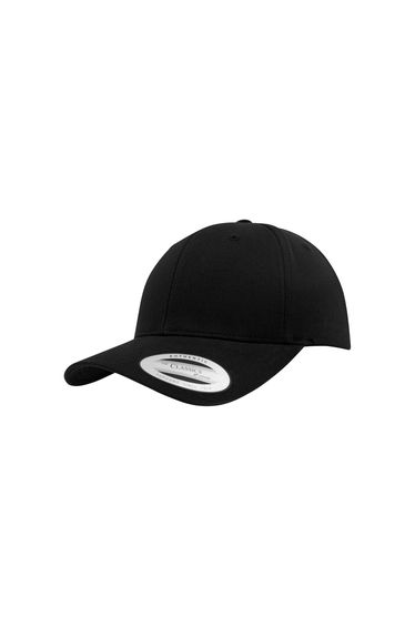 Flexfit Unisex Curved Classic Snapback Cap - Black