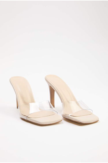 Beige Women's Classic Heeled Shoes