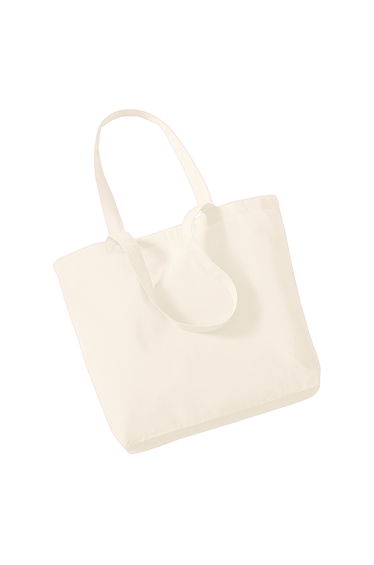 Westford Mill Organic Cotton Shopper Bag - 16 Litres (Pack of 2) - Natural