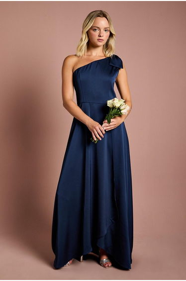 Teen Coast One Shoulder Bow Dress