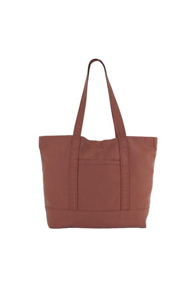 Kimood Cotton Washed Tote Bag - Russet
