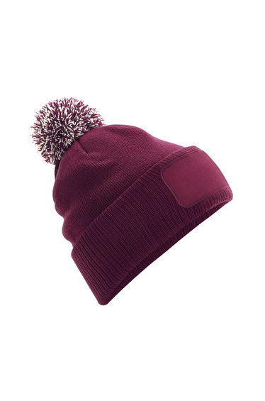 Beechfield Unisex Adults Snowstar Printers Beanie - Burgundy/Off White