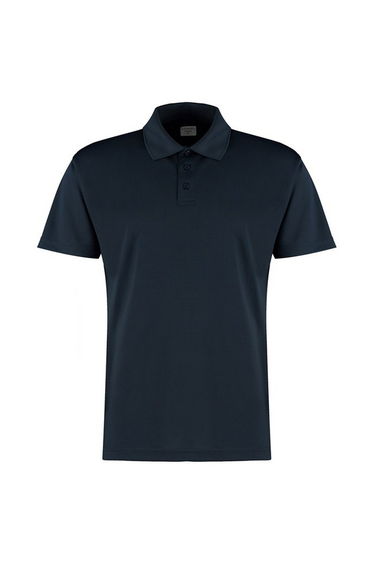 Kustom Kit Mens Micro Mesh Short-Sleeved Polo Shirt - Navy