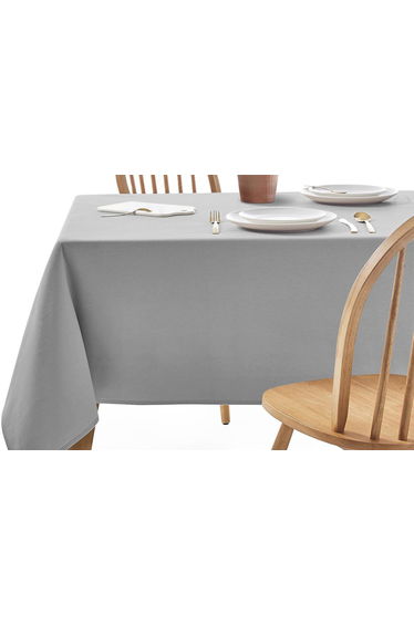 SCENARIO Stain Resistant Twill Cotton Tablecloth