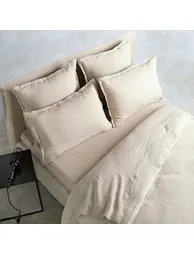 ELINA Washed Linen Flat Sheet - 2