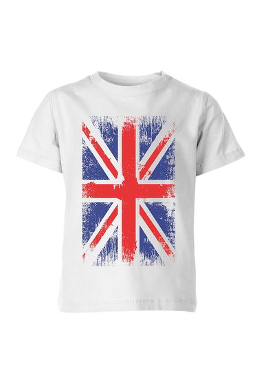 Show Me The Merch Childrens/Kids Great Britain Short-Sleeved T-Shirt - White