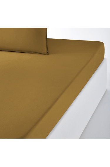 SCENARIO Plain Washed Cotton Fitted Sheet