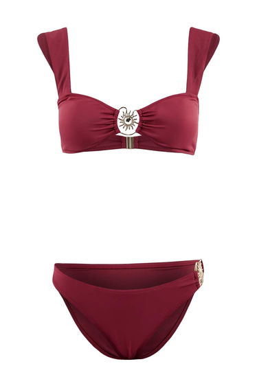 Bordo Premium Regular Bikini Set with Sun Accessories