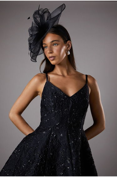 Structured Mesh Bow Flat Fascinator