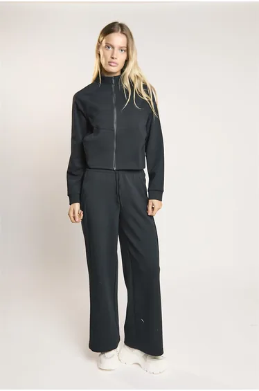 Agon Lounge Black Full-Zip Jacket